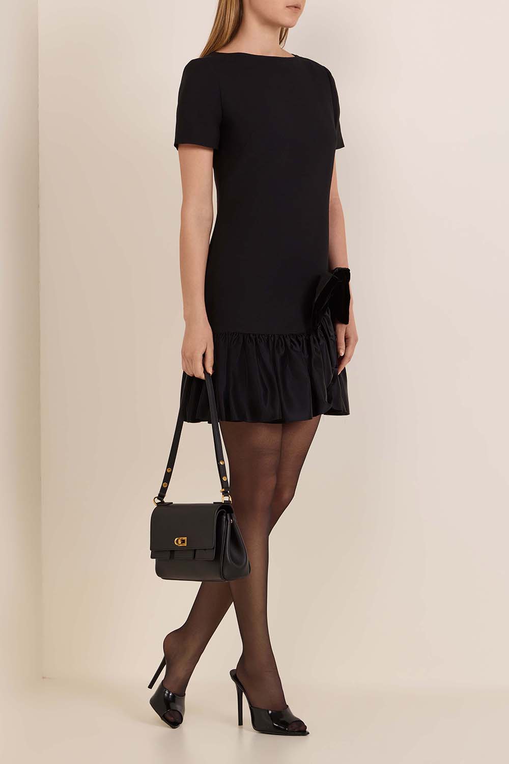 שמלת מיני מצמר ומשי